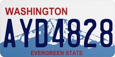 WA license plate AYD4828