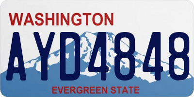 WA license plate AYD4848