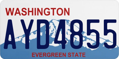 WA license plate AYD4855
