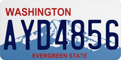 WA license plate AYD4856