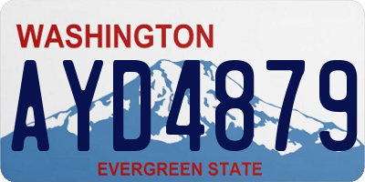 WA license plate AYD4879