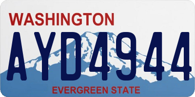 WA license plate AYD4944