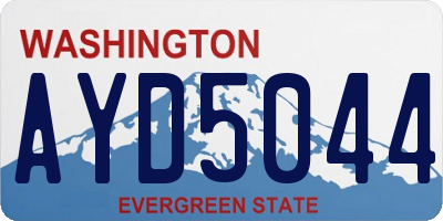 WA license plate AYD5044
