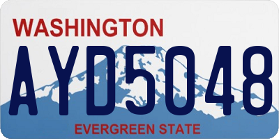 WA license plate AYD5048