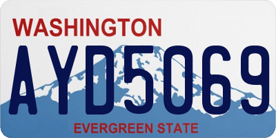 WA license plate AYD5069