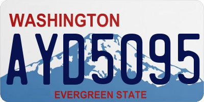 WA license plate AYD5095