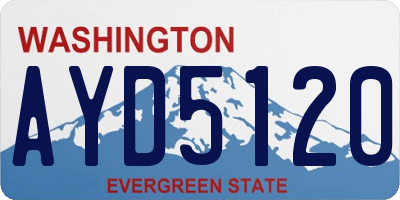 WA license plate AYD5120