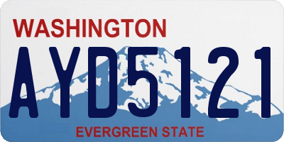 WA license plate AYD5121