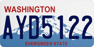 WA license plate AYD5122