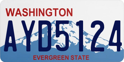 WA license plate AYD5124
