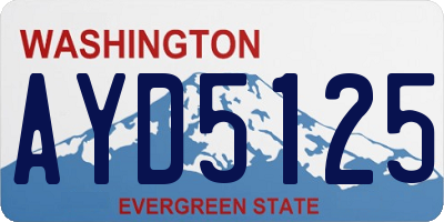WA license plate AYD5125