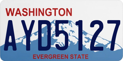 WA license plate AYD5127