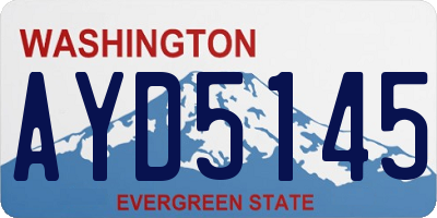 WA license plate AYD5145