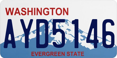WA license plate AYD5146