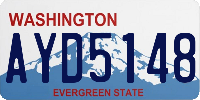 WA license plate AYD5148