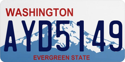 WA license plate AYD5149