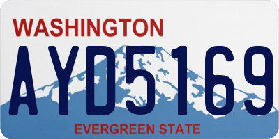 WA license plate AYD5169