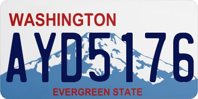 WA license plate AYD5176
