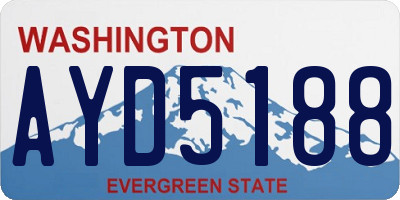 WA license plate AYD5188