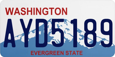 WA license plate AYD5189