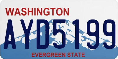 WA license plate AYD5199