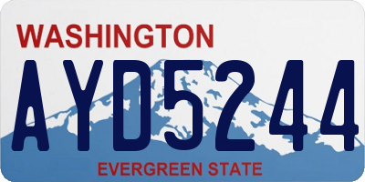 WA license plate AYD5244