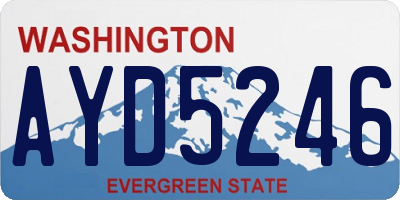 WA license plate AYD5246