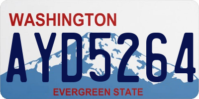 WA license plate AYD5264