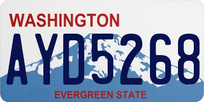 WA license plate AYD5268