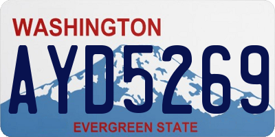WA license plate AYD5269