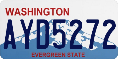 WA license plate AYD5272