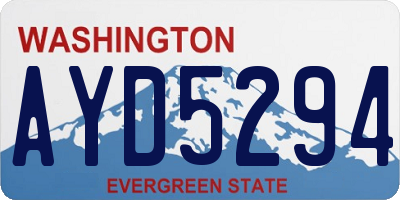 WA license plate AYD5294
