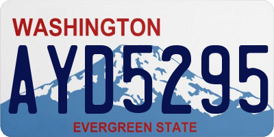 WA license plate AYD5295