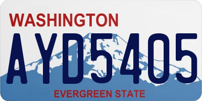 WA license plate AYD5405