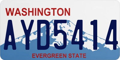 WA license plate AYD5414