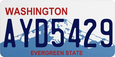 WA license plate AYD5429
