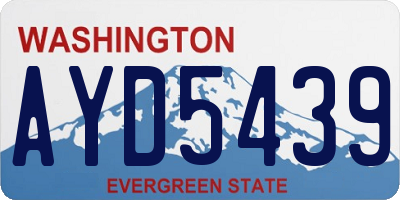 WA license plate AYD5439