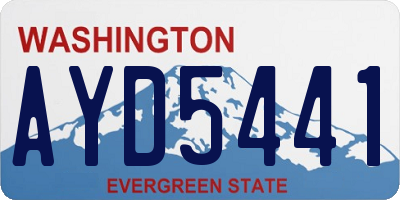 WA license plate AYD5441