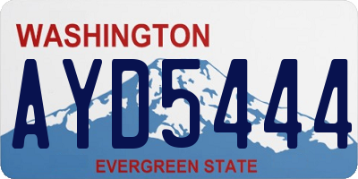 WA license plate AYD5444