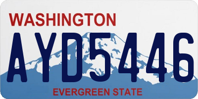 WA license plate AYD5446