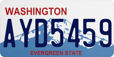WA license plate AYD5459