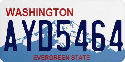 WA license plate AYD5464