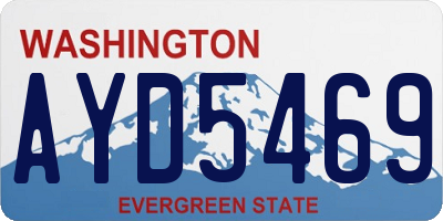 WA license plate AYD5469