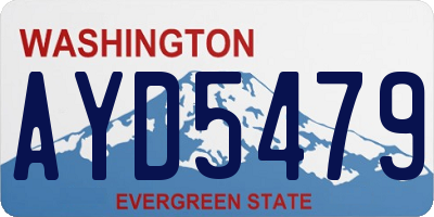 WA license plate AYD5479