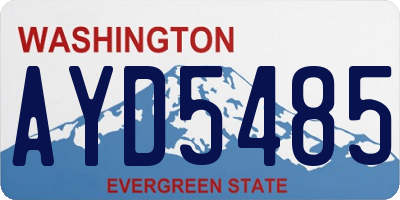 WA license plate AYD5485