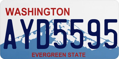 WA license plate AYD5595