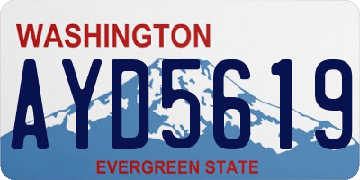 WA license plate AYD5619