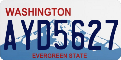 WA license plate AYD5627