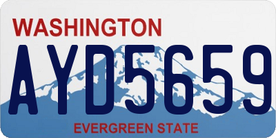 WA license plate AYD5659