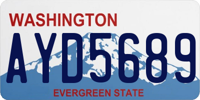 WA license plate AYD5689